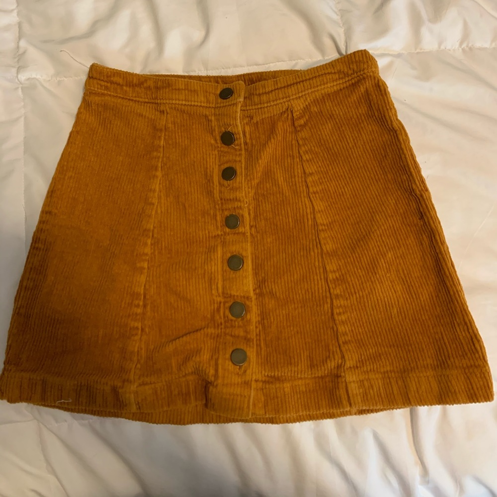 Corduroy camel colored skirt